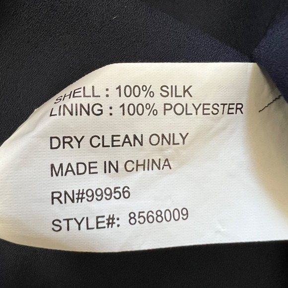 Shoshanna Silk Paisley Long Sleeve Ruffled Dress Red Blue Black size 4 - Picture 11 of 12